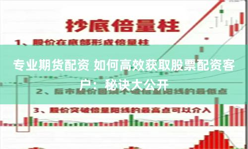 专业期货配资 如何高效获取股票配资客户：秘诀大公开