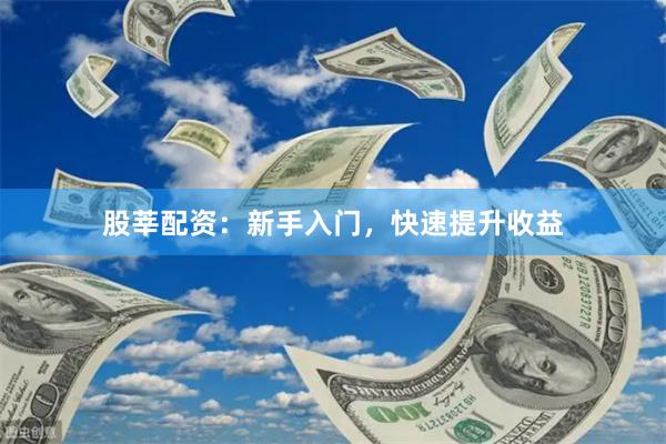 股莘配资：新手入门，快速提升收益